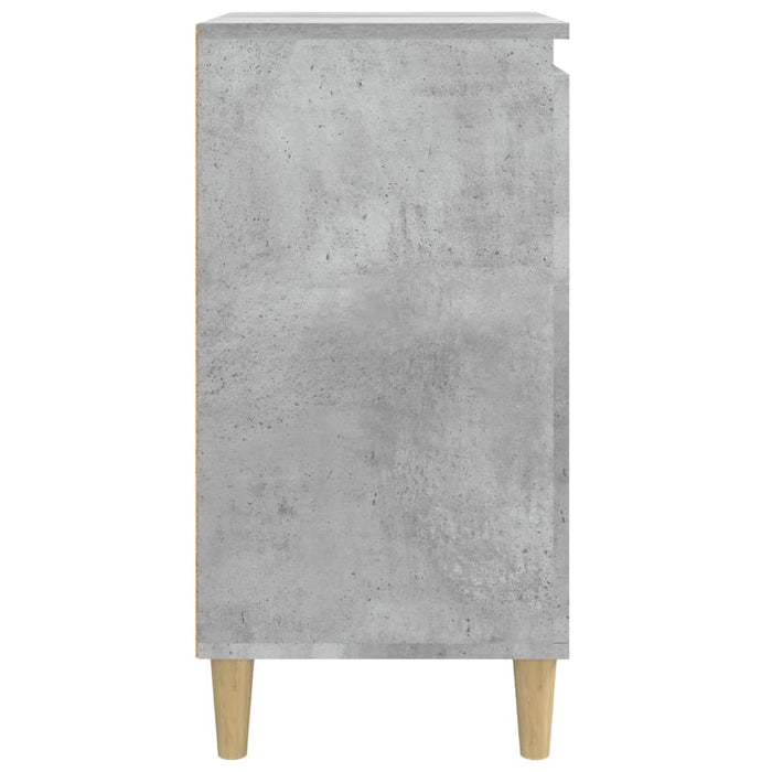 Noptieră, gri beton, 40x35x70 cm, lemn prelucrat - WALTI WALTI
