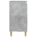 Noptieră, gri beton, 40x35x70 cm, lemn prelucrat - WALTI WALTI