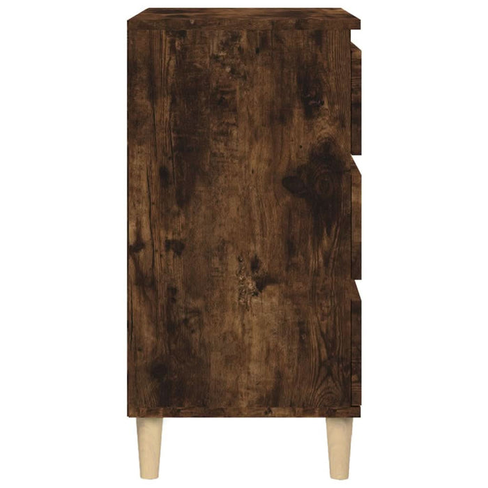 Noptieră, stejar afumat, 40x35x70 cm, lemn prelucrat - WALTI WALTI