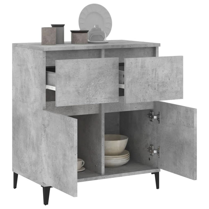 Servantă, gri beton, 60x35x70 cm, lemn prelucrat - WALTI WALTI