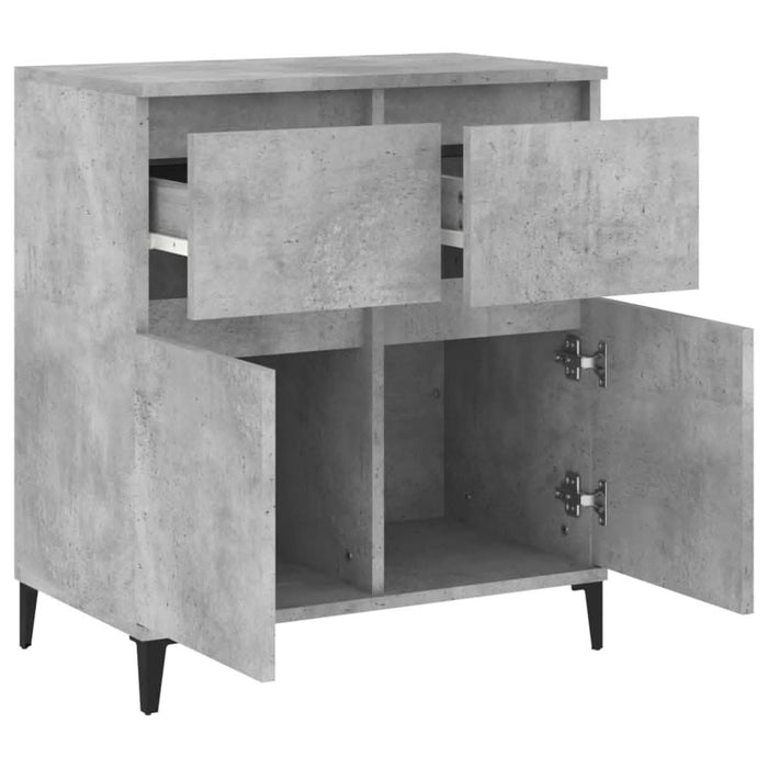 Servantă, gri beton, 60x35x70 cm, lemn prelucrat - WALTI WALTI