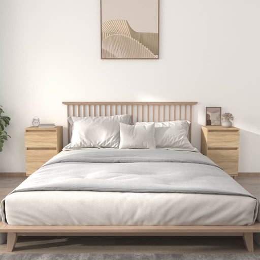 Noptiere, 2 buc., stejar sonoma, 40x35x70 cm, lemn prelucrat - WALTI WALTI