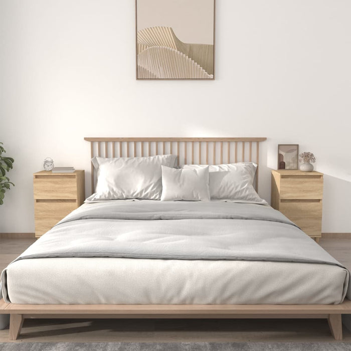 Noptiere, 2 buc., stejar sonoma, 40x35x70 cm, lemn prelucrat - WALTI WALTI