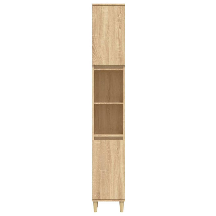 Dulap de baie, stejar sonoma, 30x30x190 cm, lemn prelucrat WALTI