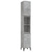 Dulap de baie, gri beton, 30x30x190 cm, lemn prelucrat - WALTI WALTI