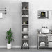 Dulap de baie, gri beton, 30x30x190 cm, lemn prelucrat - WALTI WALTI