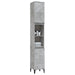 Dulap de baie, gri beton, 30x30x190 cm, lemn prelucrat - WALTI WALTI