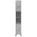 Dulap de baie, gri beton, 30x30x190 cm, lemn prelucrat - WALTI WALTI