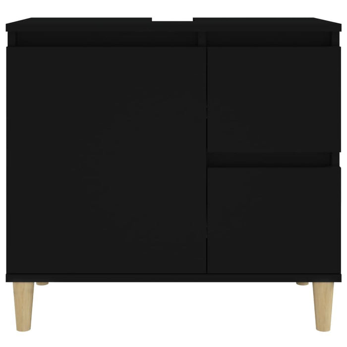 Dulap de baie, negru, 65x33x60 cm, lemn prelucrat - WALTI WALTI