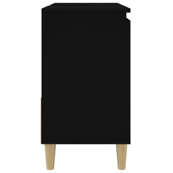 Dulap de baie, negru, 65x33x60 cm, lemn prelucrat - WALTI WALTI