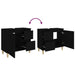 Dulap de baie, negru, 65x33x60 cm, lemn prelucrat - WALTI WALTI