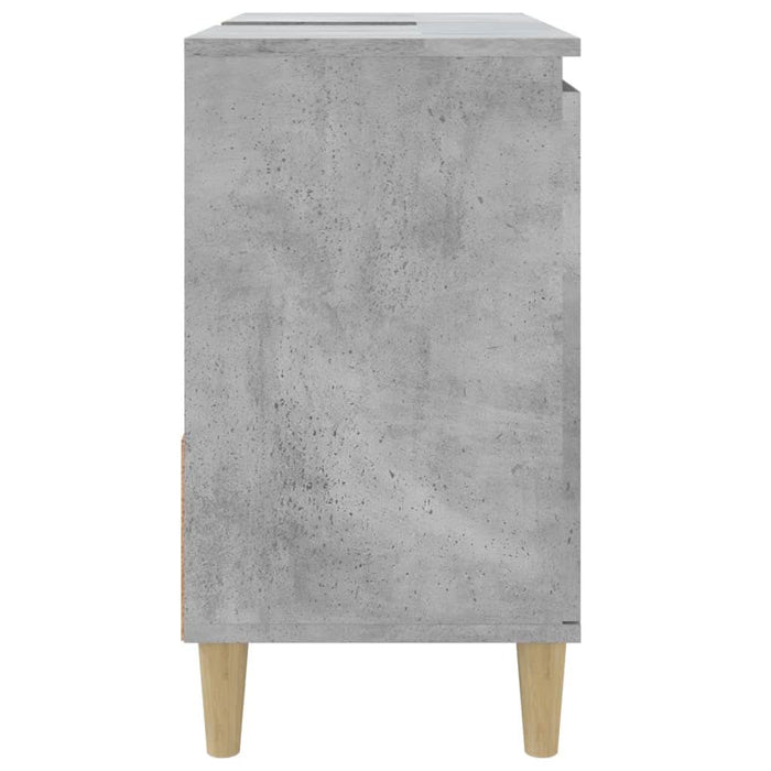 Dulap de baie, gri beton, 65x33x60 cm, lemn prelucrat - WALTI WALTI