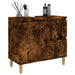Dulap de baie, stejar afumat, 65x33x60 cm, lemn prelucrat - WALTI WALTI