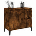 Dulap de baie, stejar afumat, 65x33x60 cm, lemn prelucrat - WALTI WALTI