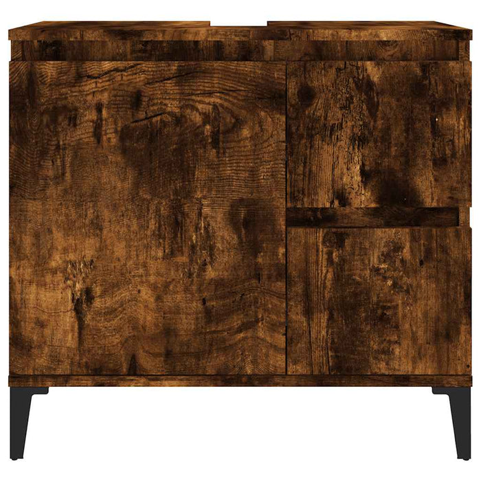 Dulap de baie, stejar afumat, 65x33x60 cm, lemn prelucrat - WALTI WALTI