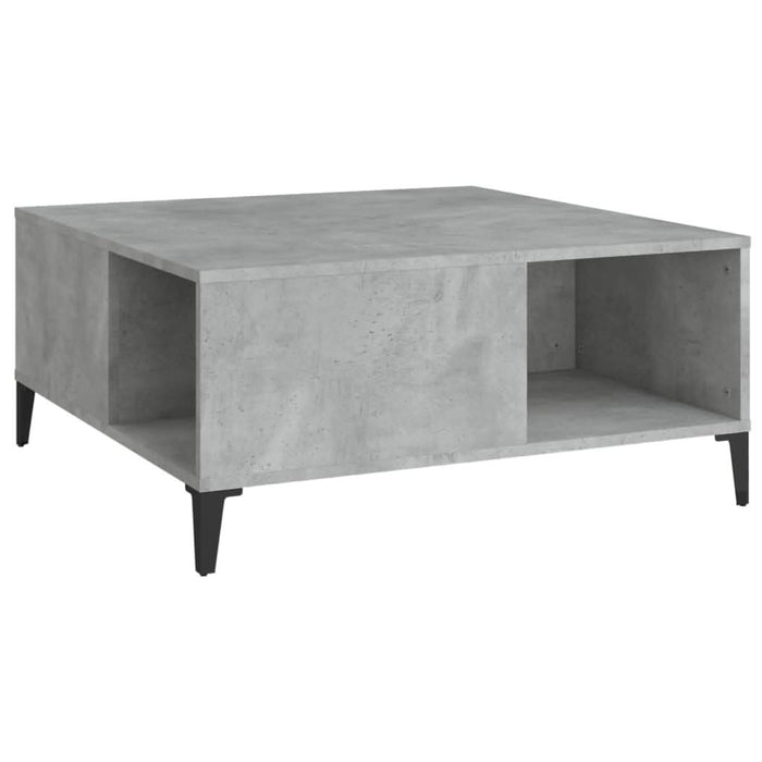 Măsuță de cafea, gri beton, 80x80x36,5 cm, lemn prelucrat - WALTI WALTI