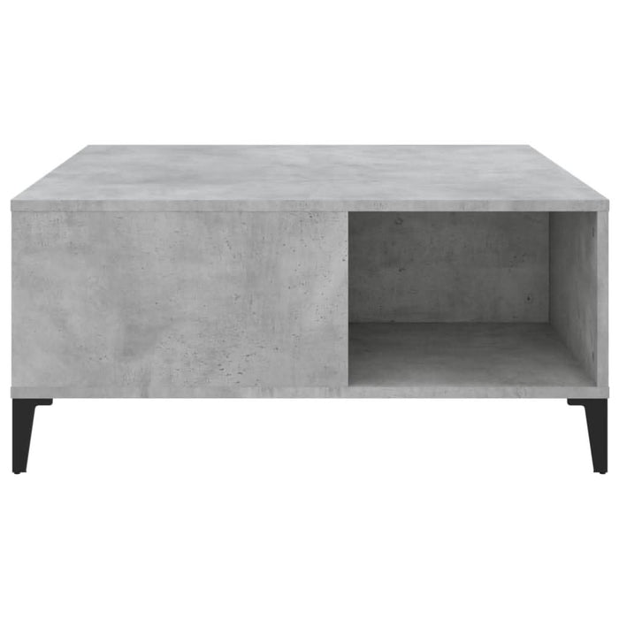 Măsuță de cafea, gri beton, 80x80x36,5 cm, lemn prelucrat - WALTI WALTI