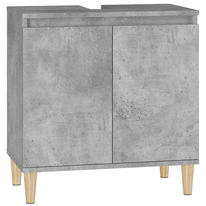 Dulap de chiuvetă, gri beton, 58x33x60 cm, lemn prelucrat WALTI