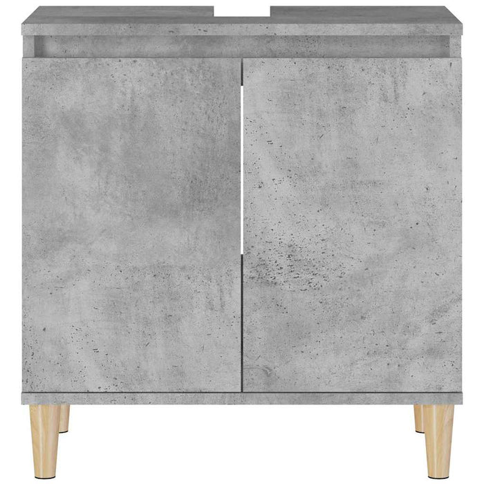 Dulap de chiuvetă, gri beton, 58x33x60 cm, lemn prelucrat WALTI