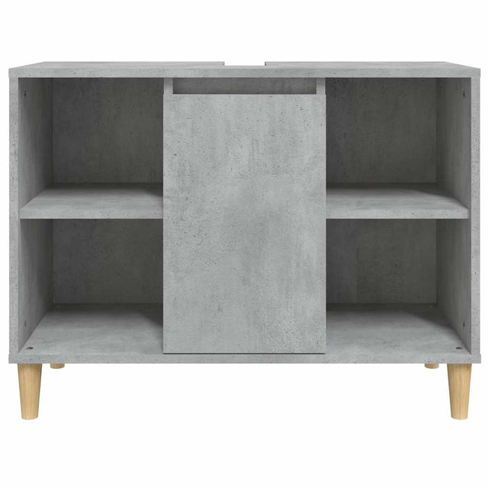 Dulap de chiuvetă, gri beton, 80x33x60 cm, lemn prelucrat WALTI