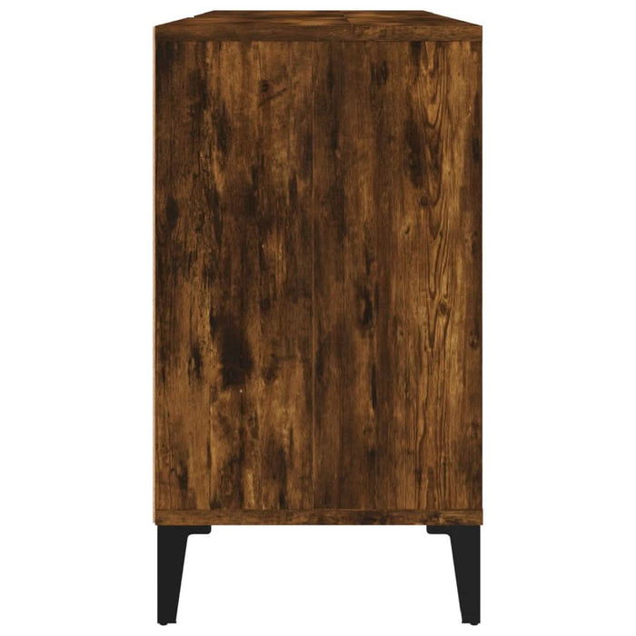 Dulap de chiuvetă, stejar afumat, 80x33x60 cm, lemn prelucrat - WALTI WALTI