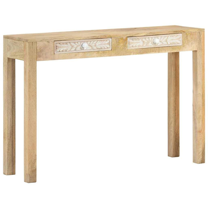 Masă consolă 110x30x75 cm, lemn masiv de mango albit WALTI