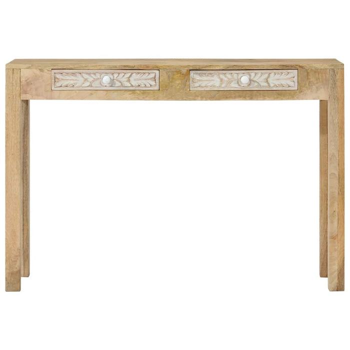Masă consolă 110x30x75 cm, lemn masiv de mango albit WALTI