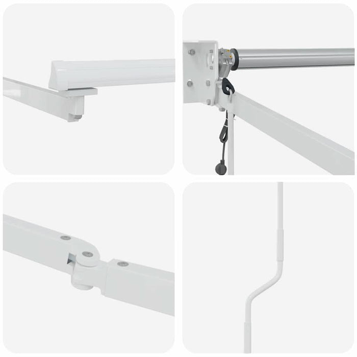Cortina Retractabilă Alb 300 x 250 cm Aluminiu - WALTI WALTI