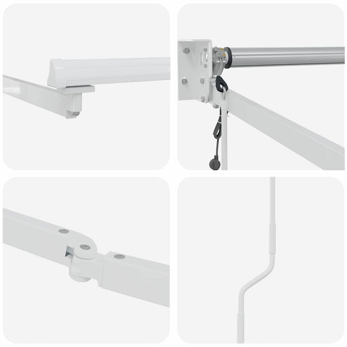 Electric Awning Frame 5 x 3 m Alb Powder-Coated Aluminium - WALTI WALTI