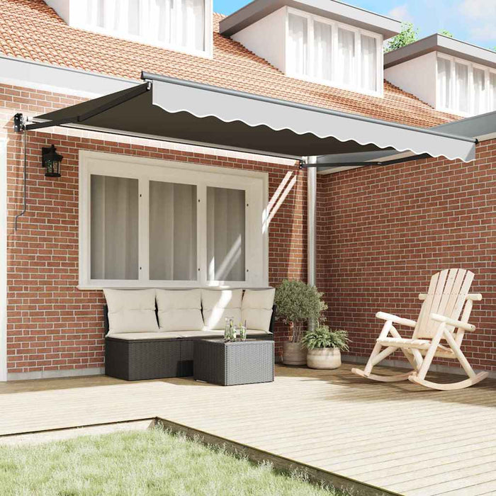 Cadru pentru cort retractabil Antracit 350 x 250 cm Aluminiu WALTI