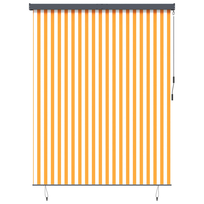 Rulou textil Alb și Portocaliu 200 x 250 cm WALTI