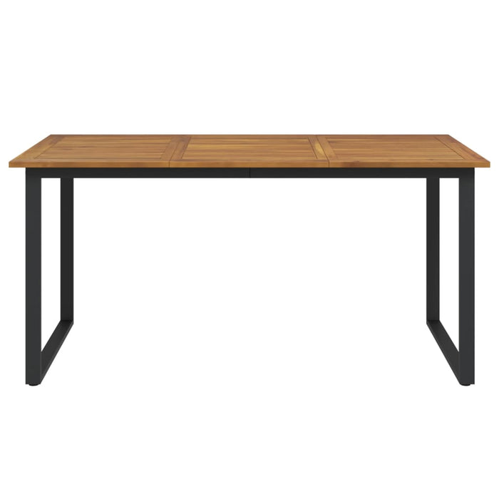 Masă grădină picioare formă de U 160x80x75 cm lemn masiv acacia WALTI