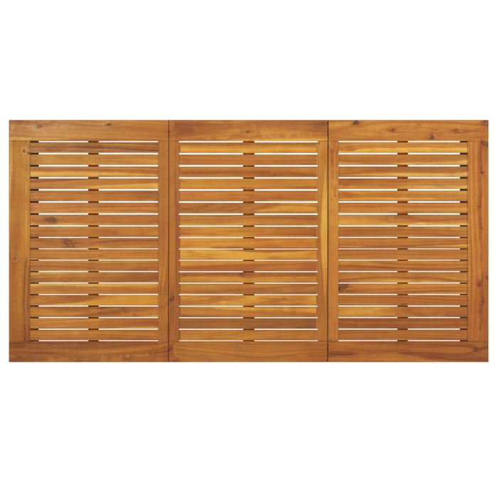 Masă grădină picioare formă de U 160x80x75 cm lemn masiv acacia WALTI