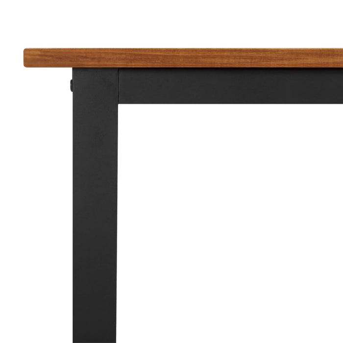 Masă grădină picioare formă de U 160x80x75 cm lemn masiv acacia WALTI