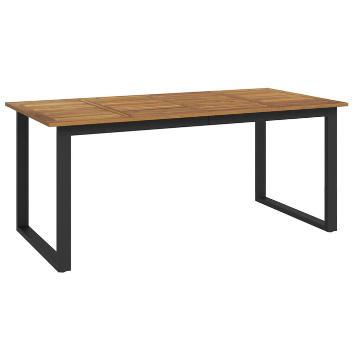 Masă grădină picioare formă de U 180x90x75 cm lemn masiv acacia WALTI