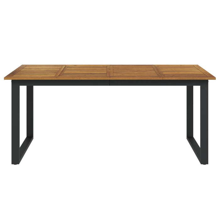 Masă grădină picioare formă de U 180x90x75 cm lemn masiv acacia WALTI