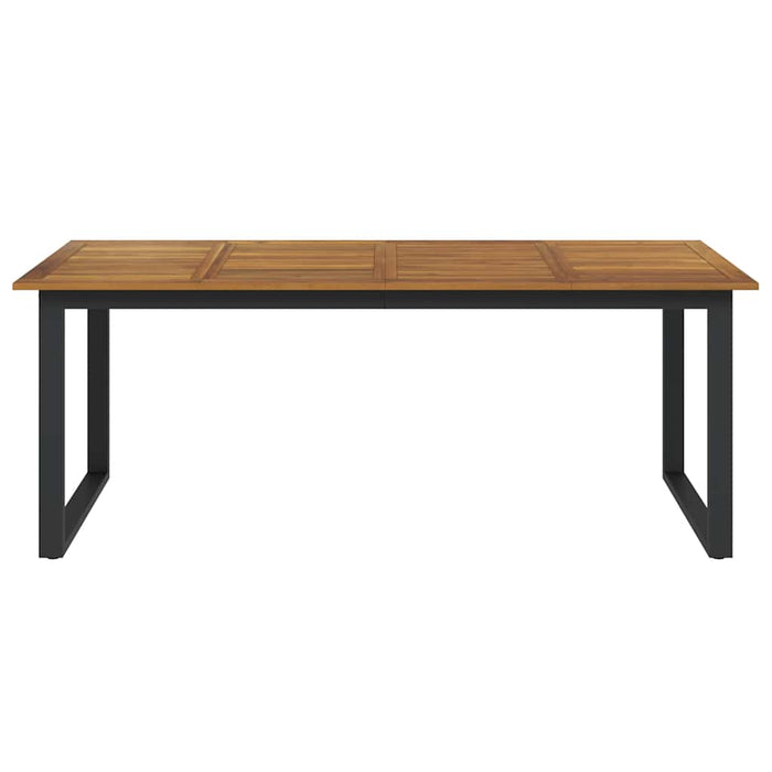 Masă grădină picioare formă de U 200x90x75 cm lemn masiv acacia - WALTI WALTI