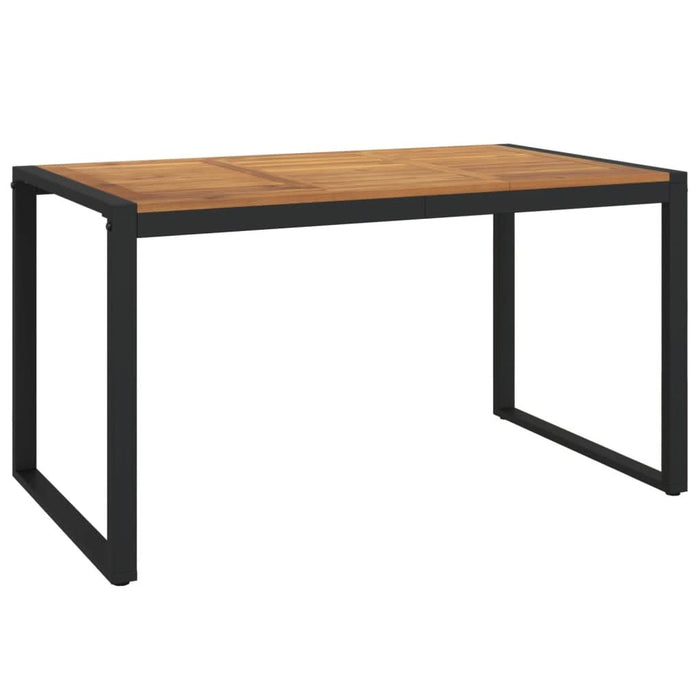 Masă grădină picioare formă de U 140x80x75 cm lemn masiv acacia - WALTI WALTI