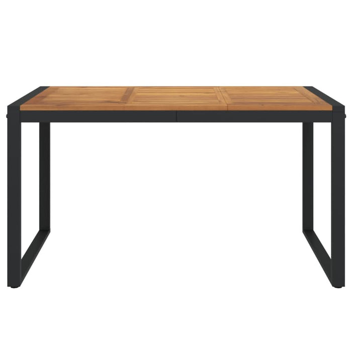 Masă grădină picioare formă de U 140x80x75 cm lemn masiv acacia - WALTI WALTI