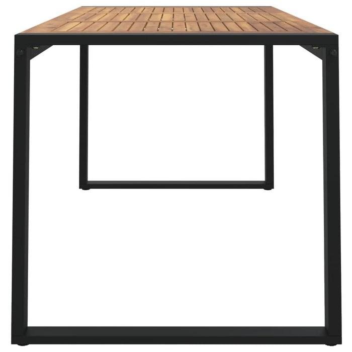 Masă grădină picioare formă de U 140x80x75 cm lemn masiv acacia - WALTI WALTI