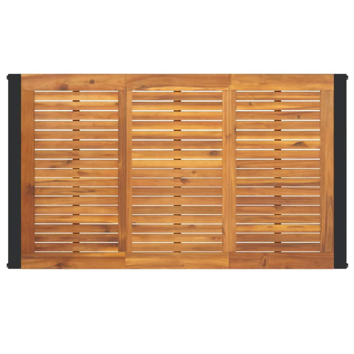 Masă grădină picioare formă de U 140x80x75 cm lemn masiv acacia - WALTI WALTI