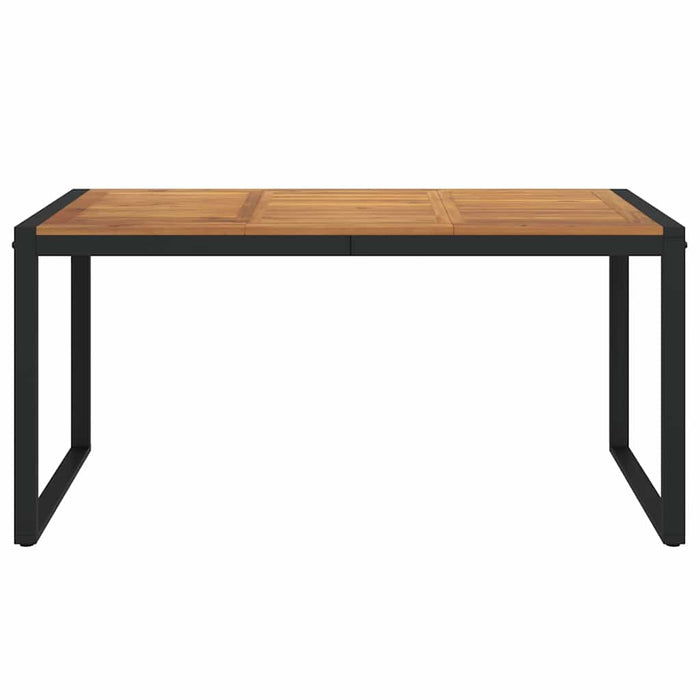 Masă grădină picioare formă de U 160x80x75 cm lemn masiv acacia - WALTI WALTI