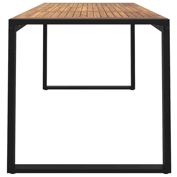Masă grădină picioare formă de U 160x80x75 cm lemn masiv acacia - WALTI WALTI