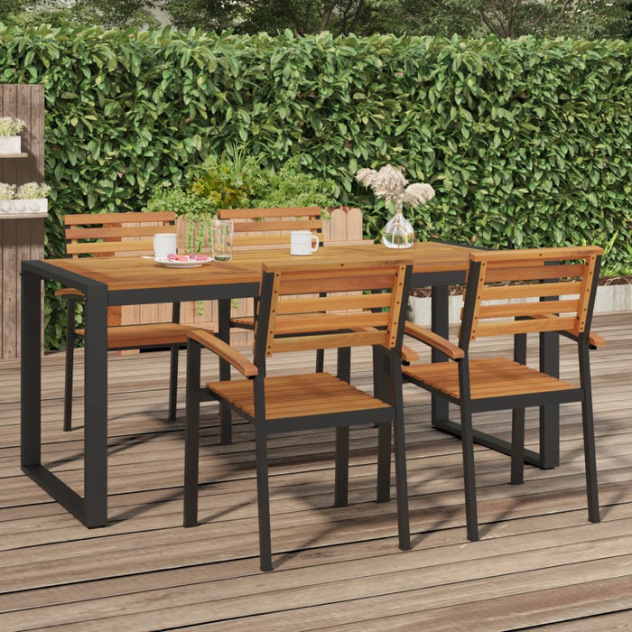 Masă grădină picioare formă de U 180x90x75 cm lemn masiv acacia - WALTI WALTI