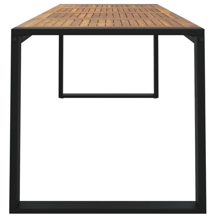 Masă grădină picioare formă de U 200x90x75 cm lemn masiv acacia - WALTI WALTI