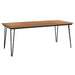 Masă grădină picioare formă ac de păr 200x90x75 cm, lemn acacia - WALTI WALTI