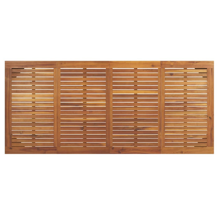 Masă grădină picioare formă ac de păr 200x90x75 cm, lemn acacia - WALTI WALTI