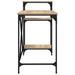 Birou cu rafturi, stejar sonoma 135x50x90 cm lemn compozit/fier - WALTI WALTI