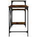 Birou cu rafturi stejar fumuriu 135x50x90 cm lemn compozit/fier - WALTI WALTI