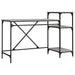 Birou cu rafturi, gri sonoma, 135x50x90 cm, lemn compozit/fier - WALTI WALTI